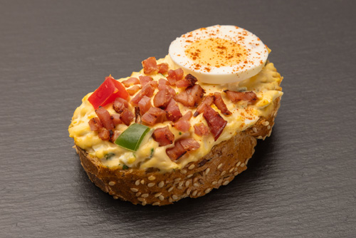 Ei-Salat mit Speck